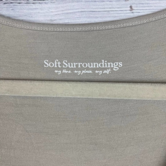 Soft Surroundings Lazuli Soft Top Tunic Laser Cut M - Picture 2 of 3